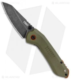 CRKT Schwarz Overland Frame Lock Knife OD Green G10 (2.99" Stonewash) 6280 -CRKT Knife Shop CRKT Swarz Overland FL OD Green G 10 Black SW 6280 BHQ 103632 jr