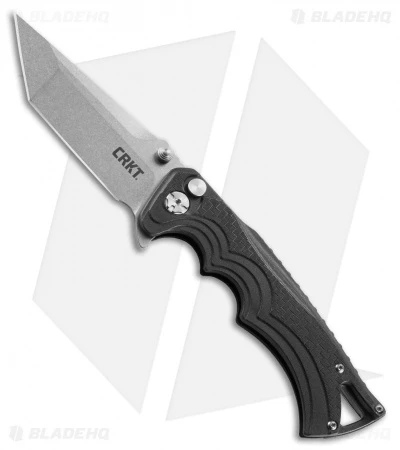 CRKT Tighe BT Fighter Plunge Lock Knife Black GFN (3.6" Stonewash) 5225 1 CRKT Tighe BT Fighter Plunge Lock Knife Black GFN (3.6" Stonewash) 5225