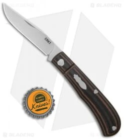 CRKT Rogers Venandi Slip Joint Knife Black/Brown G-10 (3.1" Bead Blast) -CRKT Knife Shop CRKT Venandi Layered Black Brown G 10 SJ BB BHQ 138968 jr bottlecap