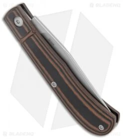 CRKT Rogers Venandi Slip Joint Knife Black/Brown G-10 (3.1" Bead Blast) -CRKT Knife Shop CRKT Venandi Layered Black Brown G 10 SJ BB BHQ 138968 jr side