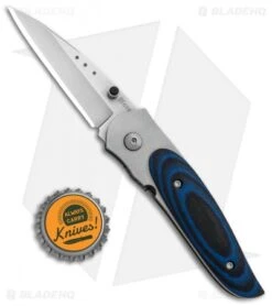 CRKT Viele Mini Wasp Liner Lock Knife Black/Blue G-10 (2.5" Bead Blast) 8001 -CRKT Knife Shop CRKT Viele Mini Wasp LL Black Blue G 10 BB 8001 BHQ 85976 jr bottlecap