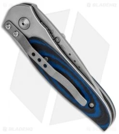 CRKT Viele Mini Wasp Liner Lock Knife Black/Blue G-10 (2.5" Bead Blast) 8001 -CRKT Knife Shop CRKT Viele Mini Wasp LL Black Blue G 10 BB 8001 BHQ 85976 jr side