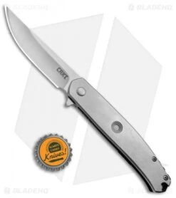 CRKT Vizzle Frame Lock Knife Stainless Steel (3.35" Satin) 5320 -CRKT Knife Shop CRKT Vizzle SS 5320 BHQ 51849 jr bottlecap 2