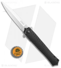 CRKT Xolotl Liner Lock Knife Black G-10 (3.64" Satin) 2265 -CRKT Knife Shop CRKT Xolotl LL Black G 10 Satin 2265 BHQ 103630 jr bottlecap