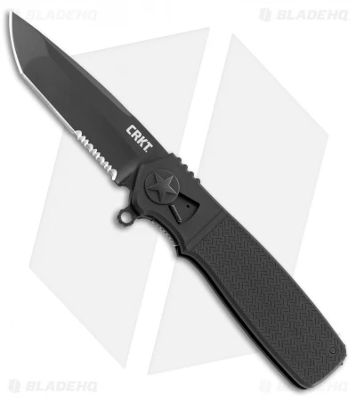 CRKT Homefront Tactical Tanto Field Strip Knife Black (3.5" Black Serr) K260KKS 1 CRKT Homefront Tactical Tanto Field Strip Knife Black (3.5" Black Serr) K260KKS