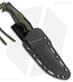 CRKT Tighe Breaker Fixed Blade Knife Green Paracord (4.25" Black Stonewash)1110 5 CRKT Tighe Breaker Fixed Blade Knife Green Paracord (4.25" Black Stonewash)1110 -CRKT Knife Shop CRKT tighe breaker green paracord black stonewash 1110 BHQ 51812 er sheath