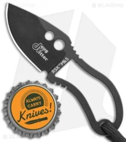CRKT Doug Ritter RSK Mk5 Survival Fixed Blade Knife (1.8" Black) DRMK5K -CRKT Knife Shop Doug Ritter RSK MK5 Black BHQ 121203 jr bottlecap