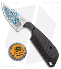 Flytanium Black Micarta + CRKT Folts Minimalist Cthulhu (2.25" Satin) -CRKT Knife Shop Flytanium Black Micarta CRKT Folts Minimalist Cthulhu Bowie SW BHQ 174424 jr bottlecap