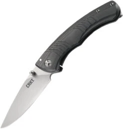Best Seller 12 CRKT Full Throttle Framelock A/O CR7031, 2.902" 8Cr13MoV Plain Blade, Black G10 Front W/ 2Cr13 SS Back Handle