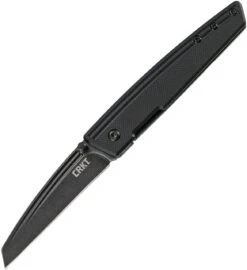 CRKT Inara Framelock CR7140, 2.783" 8Cr14MoV Plain Blade, Black G10 Front W/ 2Cr13 SS Back Handle