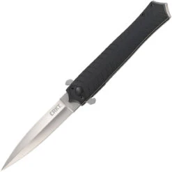 CRKT Xolotl Linerlock CR2265, 3.643" 1.4116 Plain Blade, Black G10 Handle