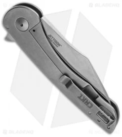 CRKT Jettison Frame Lock Flipper Knife (3.25" Stonewash) 6130 -CRKT Knife Shop ckrt jettison 6130 cm side