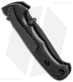 CRKT Hammond Cruiser Liner Lock Knife (3.75" Black Serr) 7914KN -CRKT Knife Shop crkt hammond cruiser 7914kn side cm