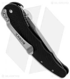 CRKT MJ Lerch Enticer Spring Assisted Knife (3.24" Satin Serr) 1061 -CRKT Knife Shop crkt lerch enticer 1061 side