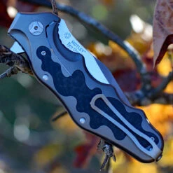 CRKT Ken Onion Motley Flipper K210CFXP, 3.875" Sleipner Plain Blade, Titanium Carbon Fiber Inlays Handle-Limited To 500 -CRKT Knife Shop crktk210cfxp.2 71079.1566586134