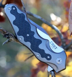 CRKT Ken Onion Motley Flipper K210CFXP, 3.875" Sleipner Plain Blade, Titanium Carbon Fiber Inlays Handle-Limited To 500 -CRKT Knife Shop crktk210cfxp.3 57868.1566586134