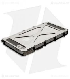 CRKT INoxCase Stainless Steel IPhone 5 Case 360Â° Cover INOX5SX -CRKT Knife Shop inox inoxcase iphone5 stainless steel satin 360 inox5sx back