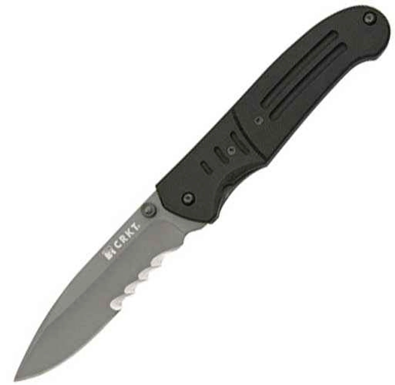 CRKT 6865 Ignitor® T, 3.3" 8Cr14MoV Combo Blade, Black G-10 Handle 1 CRKT 6865 Ignitor® T, 3.3" 8Cr14MoV Combo Blade, Black G-10 Handle