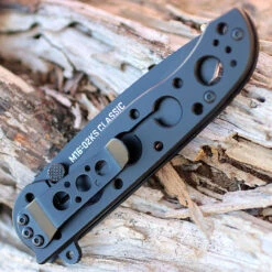 CRKT M16-02KS Framelock Tanto, 3.05" 12C27 Sandvik Plain Blade, Black Stainless Handle -CRKT Knife Shop m16 02ks.2 94674.1566585933