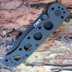 CRKT M16-02KS Framelock Tanto, 3.05" 12C27 Sandvik Plain Blade, Black Stainless Handle -CRKT Knife Shop m16 02ks.3 59688.1566585934