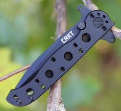 CRKT M21-10KSF Spear Point, 3.1" 8Cr13MoV Combo Blade, Stainless Handle -CRKT Knife Shop m21 10ksf.3 1 15091.1566585888
